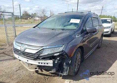 2020 Honda Odyssey Elite из США, поврежденный, VIN 5FNRL6H93LB002769